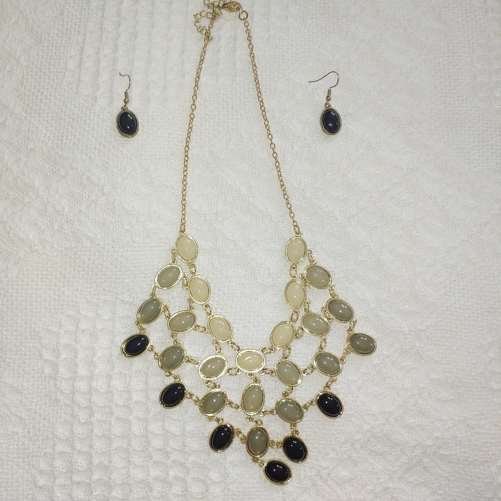 Necklace and earrings